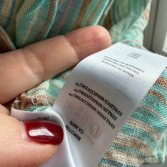 Rails Brielle Blouse in Seaview Stripe Size Small - Picture 4 of 8